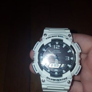 White kids Casio watch